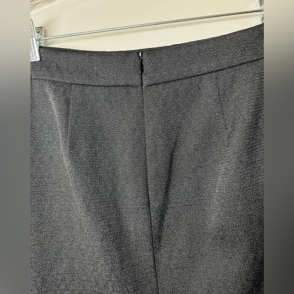Trina Turk Pencil A Line Textured Cotton Wool Blend Black Pink Striped Skirt 2 - Picture 9 of 13